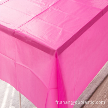 Couverture de table en plastique personnalisée de couleur unie